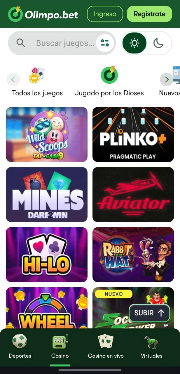 Olimpo bet app crash games.