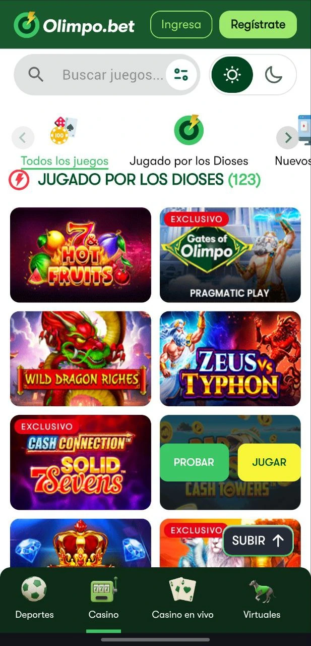 Olimpo bet app tragamonedas.