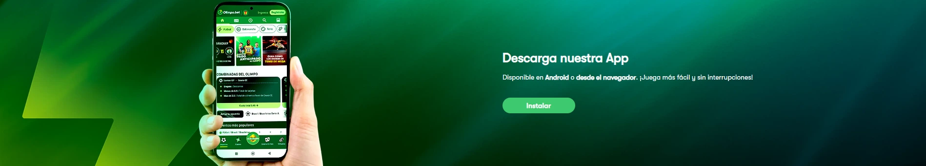 Descargar la aplicación olimpo bet.