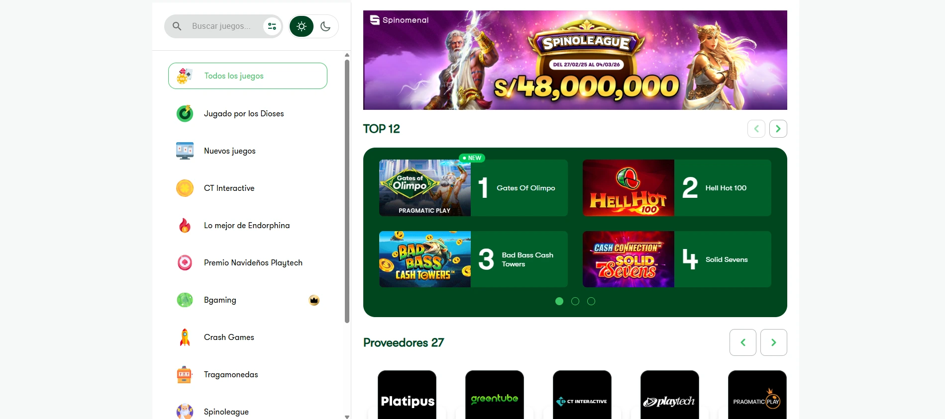 Olimpo bet juegos de casino.